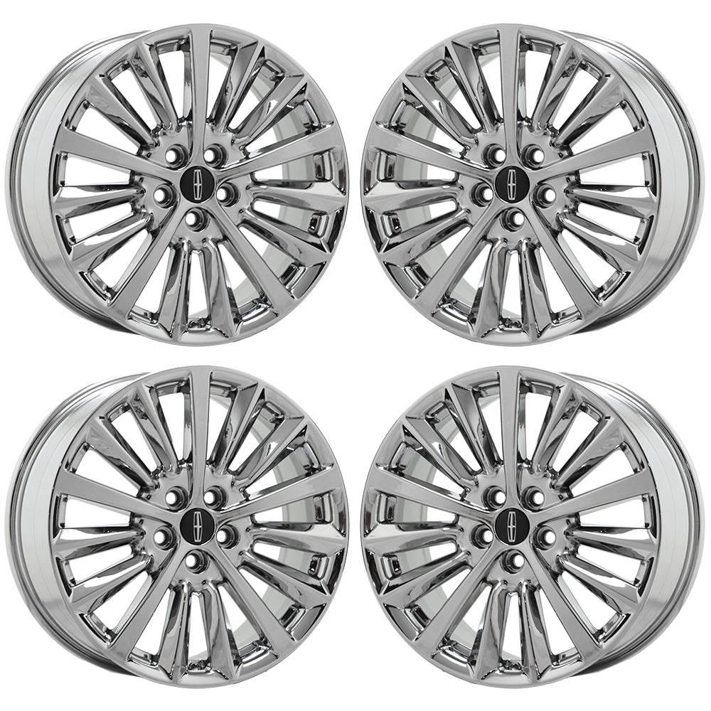 18" Lincoln MKZ Bright Chrome wheels rims Factory OEM set 10127 EXCHANGE